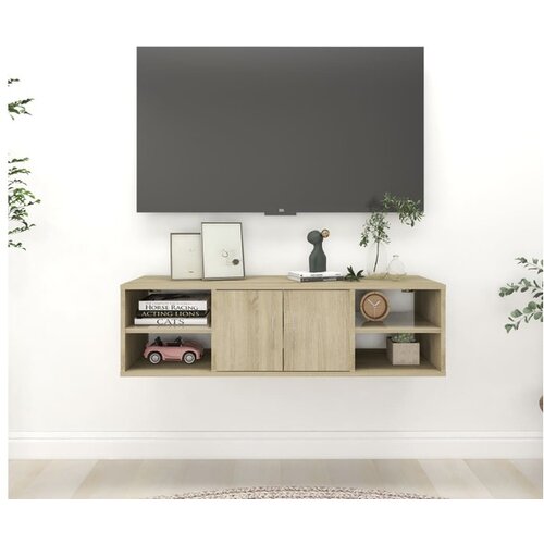  Stenska polica sonoma hrast 102x30x29 cm iverna plo&scaron;ča Cene