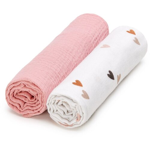 T-TOMI BIO Muslin Diapers platnene pelene Love 65 x 65 cm 2 kom Cijene