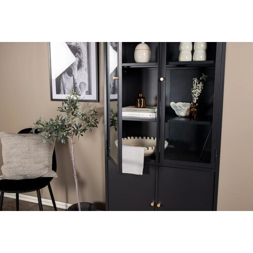 Venture Home vitrina Bakal 40,5 &amp;times; 190 &amp;times; 80 cm, crna Slike