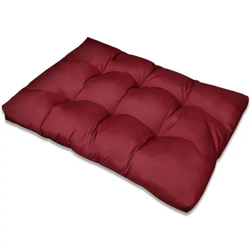 vidaXL Tapecirani jastuk za sjedalo pijesak crveni 120 x 80 x 10 cm
