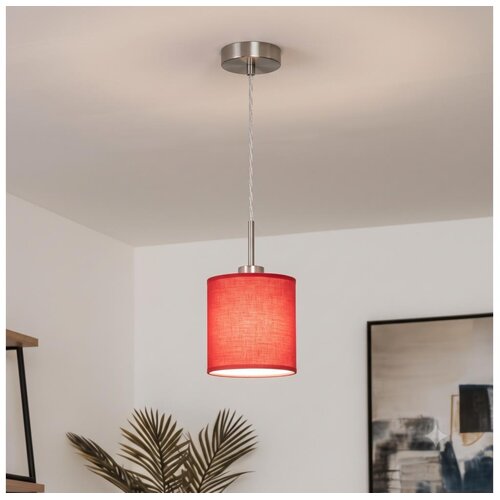 Brilagi LED luster na sajli NUBILA 1xE27/60W/230V, prečnik 14 cm, crvena Cene