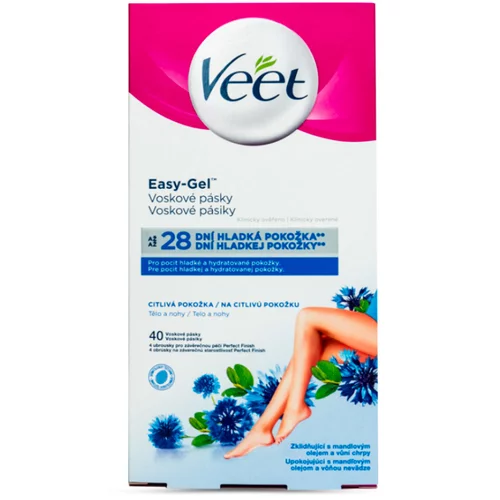 Veet Cold Wax Strips for Sensitive Skin 40 pcs