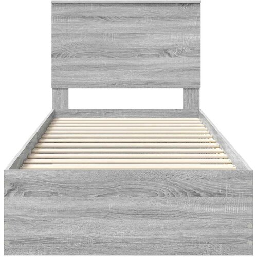 Okvir za krevet Siva Sonoma 90 x 200 cm Konstruirano drvo Slike
