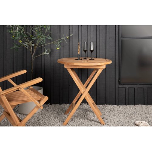 Venture Home Kenya vrtni stolić ⌀70 cm, prirodna boja drva Cijene