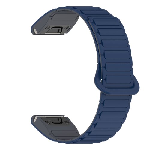 INF Silikonski magnetni pa&scaron;ček za uro Garmin Fenix 8/7X/Epix s hitrim spro&scaron;čanjem Blue 22 mm, (21838747) Cene