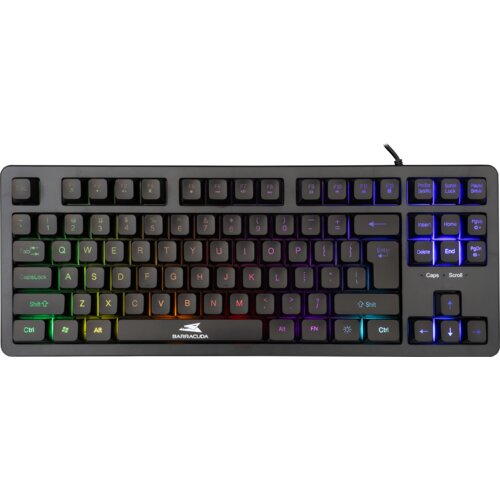 Baracuda KRILL 87 Tastatura Membranska RGB US, Crna Cene