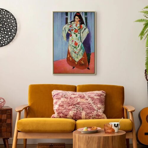  Slika - Henri Matisse &amp;ndash; Madame Matisse with Manila Shawl 40x60 U prirodnom drvenom okviru Slike