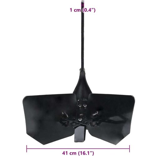 VidaXL Priključak za plug crni metalni Slike