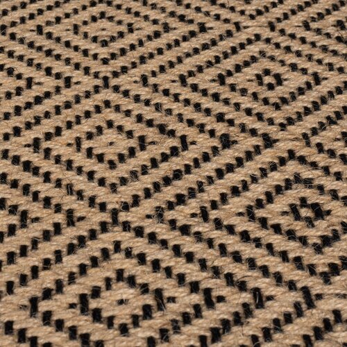 Flair Rugs Tekač za stopnice iz jute v črni in naravni barvi 60x800 cm Diamond &amp;ndash; Slike