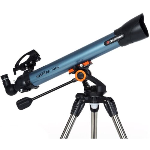 Celestron Inspire 70AZ Refractor 35x Black, Blue Cene