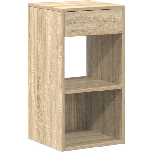  Noćni ormarići s ladicom 2 kom sonoma hrast 35x34x66,5 cm Slike