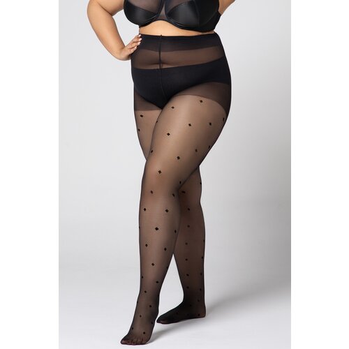 MONA QUEEN Hlačne nogavice Plus Size Diamond 30 DEN Cene