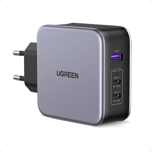 Ugreen polnilnik Nexode 3 portni s PD 3.1 GaN, 140 W, USB-C, 90549 Slike