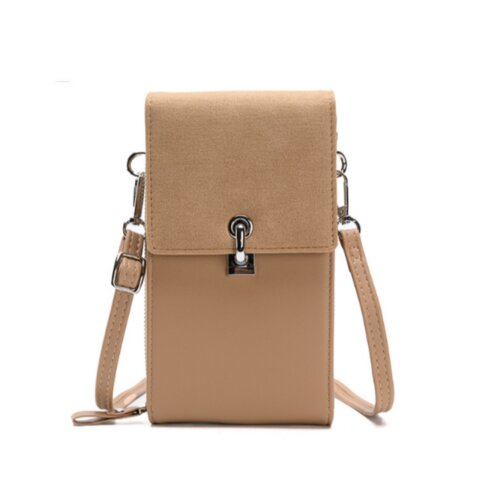 INF ženska torbica za mobilni telefon čez ramo - elegantno pu usnje apricot, (21562140) Slike