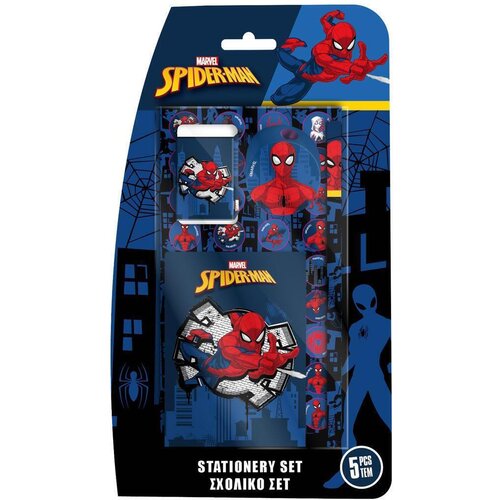Luna set &amp;scaron;kolskog pribora od 5 komada s motivom Spider-Mana Slike