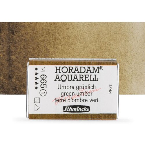 Artmie akvarel boje Schmincke Horadam cela posudica | 665 Green Umber Slike