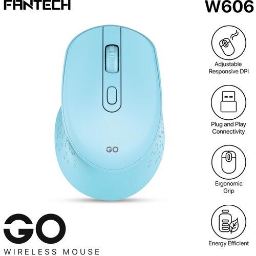 Fantech Mis Wireless W606 GO plavi Cene