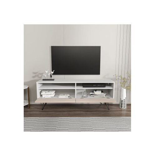 Hanah home tv polica flay white beige Slike