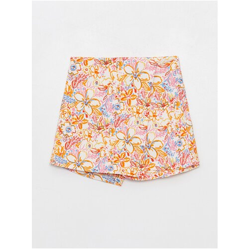 LC Waikiki Girl's Elastic Waist Floral Short Skirt Slike
