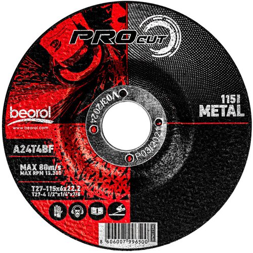 Beorol Brusna ploča za metal 115x6 (BPM115X6) Cene