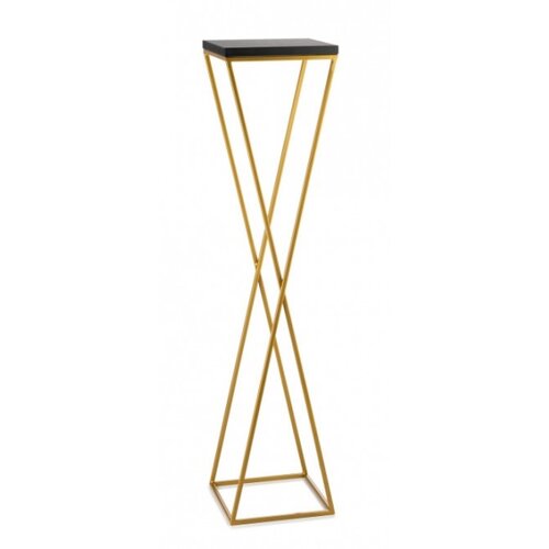  Stalak za cveće LOFT 100x24 cm zlatna/crna Slike