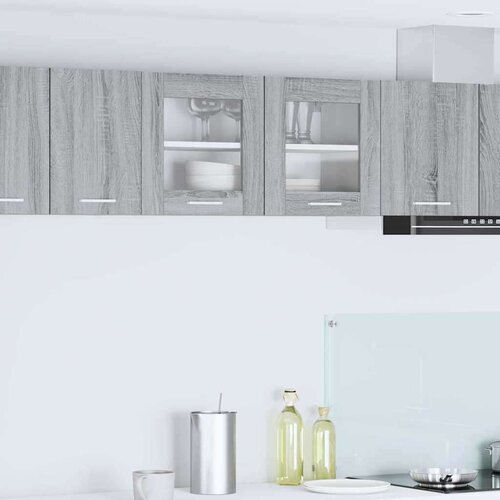 Viseći ormarić Zidne Riga Siva Sonoma i bijela 80 x 31 x 40 cm Cijene