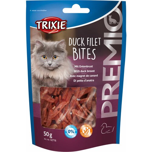 Trixie poslastica za mačke premio duck filet bites 50g Cene