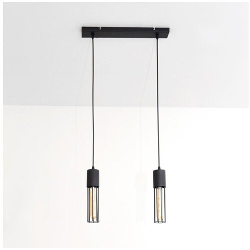  Visilica na sajli MELODY 2xE27/15W/230V crna Cene