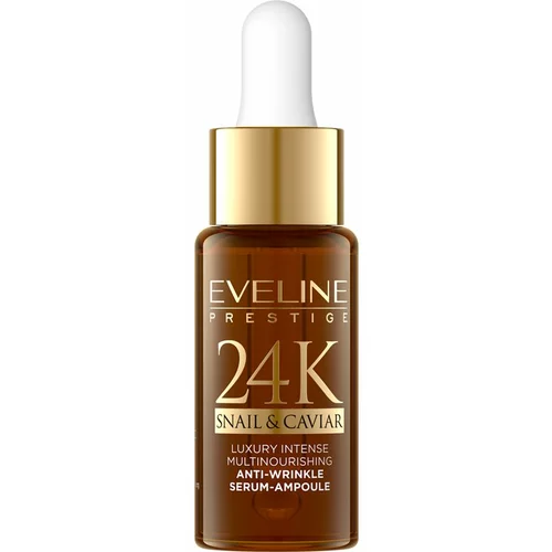 Eveline Cosmetics 24K Snail & Caviar serum proti gubam s polžjim ekstraktom 18 ml