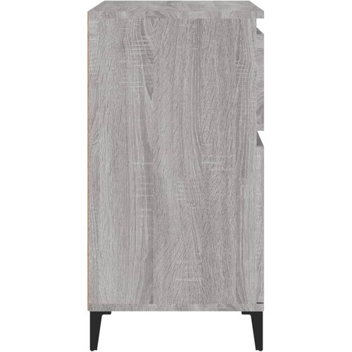  Komoda sivog hrasta sonome 60x35x70 cm od konstruiranog drva Slike