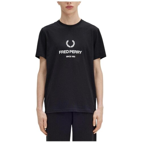 Fred Perry Majice s kratkimi rokavi - Črna Slike