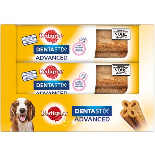 Pedigree Dentastix Advanced - Varčno pakiranje: za srednje velike pse (9 x 80 g) Cijene