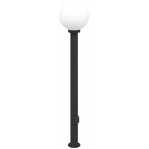 VidaXL Stupić s utičnicom 120 cm Crna IP44 Slike