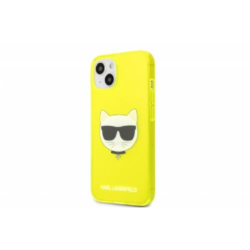 Karl Lagerfeld KLHCP13MCHTRY za iPhone 13 6.1 rumena silikonska zaščita - Choupetts head Cene