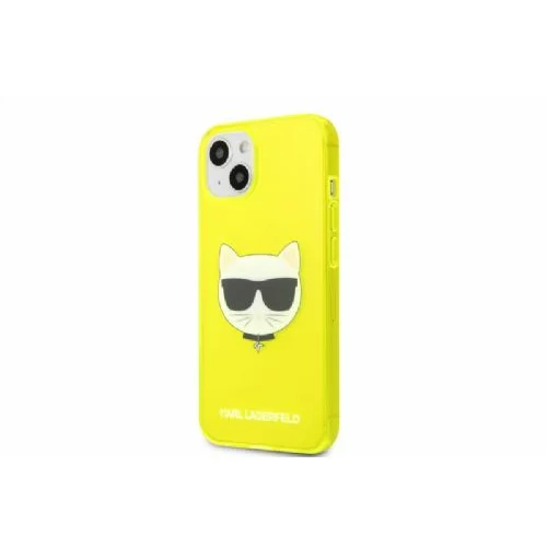 Karl Lagerfeld KLHCP13MCHTRY za iPhone 13 6.1 rumena silikonska zaščita - Choupetts head