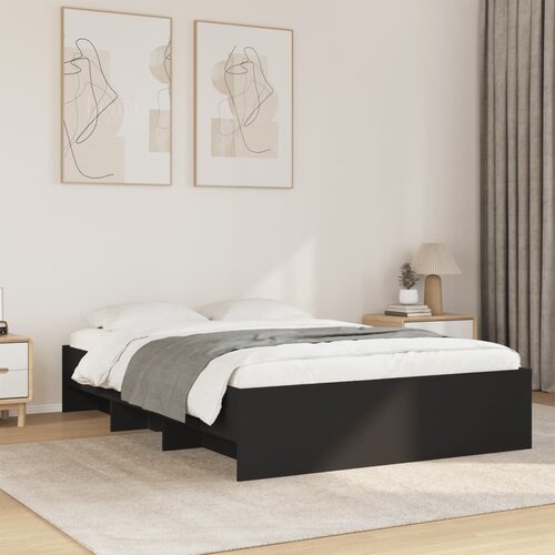 vidaXL Okvir za krevet crni 140x190 cm konstruirano drvo Cijene