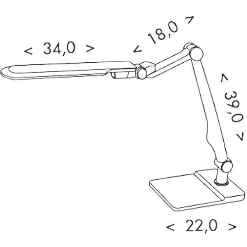  Ecolite LBL1207-CR - LED prigu&amp;scaron;iva stona lampa MATRIX LED/10W/230V Slike