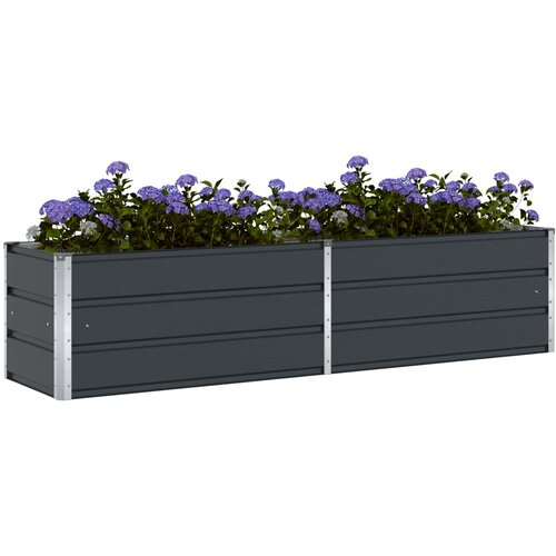  Sadilica Antracit 195 x 50 x 45 cm Cinkani čelik Slike