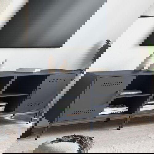 VidaXL TV omarica 2 kosa antracitna 68x39x50,5 cm jeklo Slike