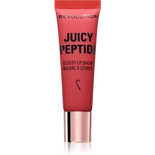 Makeup Revolution Xmas 2025 Juicy Peptide balzam za ustnice s peptidi odtenek Candy Cane 8 ml Slike