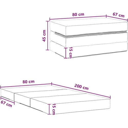 SOFA na razvlačenje 80 x 67 x 45 cm Plava Slike