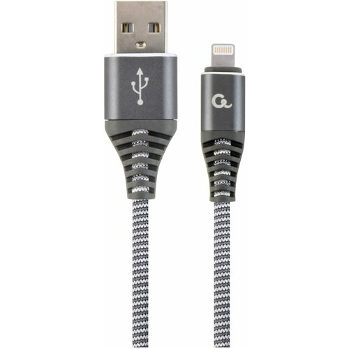 Cablexpert kabel appleusb/lightning 2m bombažna zaščita siv CC-USB2B-AMLM-2M-WB2 Cene