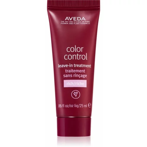 Aveda Color Control Leave-in Treatment Rich nega brez spiranja za sijaj in zaščito barve las 25 ml