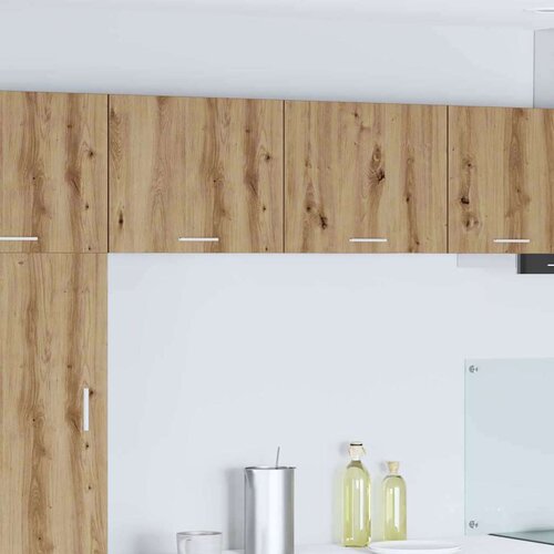 vidaXL Viseča omarica Riga 2 pcs Artisan hrast in bela 50 x 31 x 40 cm Cene