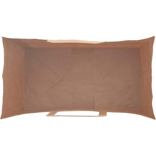  Papirnate vrećice 250 kom s ručkama smeđe 21x11x28 cm Slike
