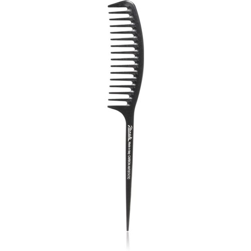 Janeke Carbon Fibre Fashion Comb with a long tail and wavy frame češalj za kosu 21,5 x 3 cm Cijene