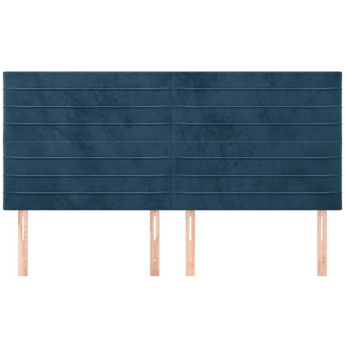  Uzglavlje tamnoplavo 200x5x118/128 cm bar&amp;scaron;unasto Slike
