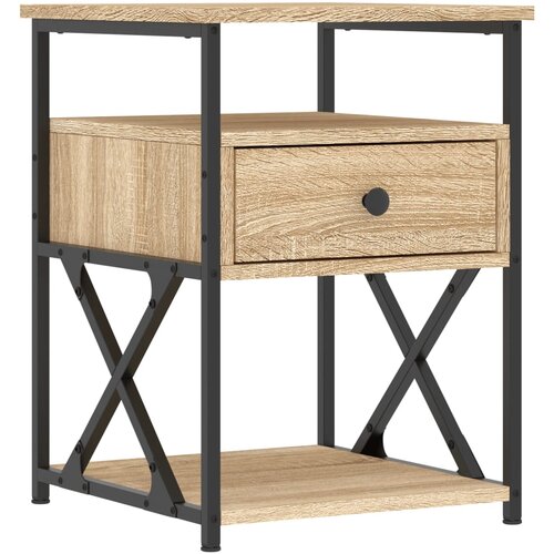 Maison Chic Nočna omarica - Nočna miza sonoma hrast 40x42x55 cm inženirski les, (21686950) Cene