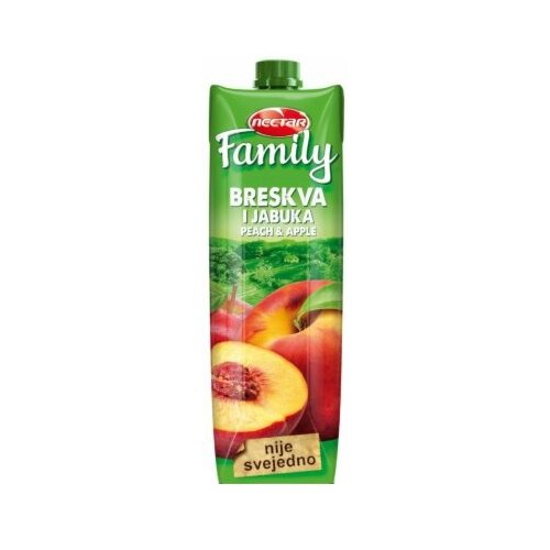 Nectar family breskva i jabuka sok 1L tetra brik Slike