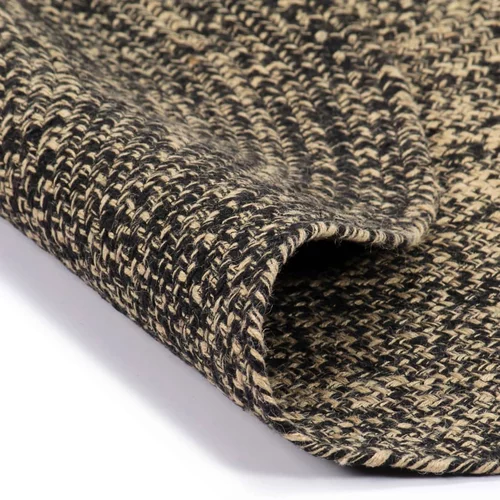  Ručno rađeni tepih od jute crno-smeđi 240 cm